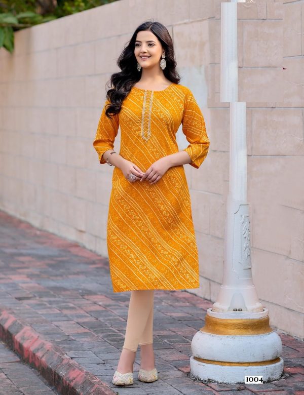 Casual Wear Mal Cotton Summer Kurtis 1001