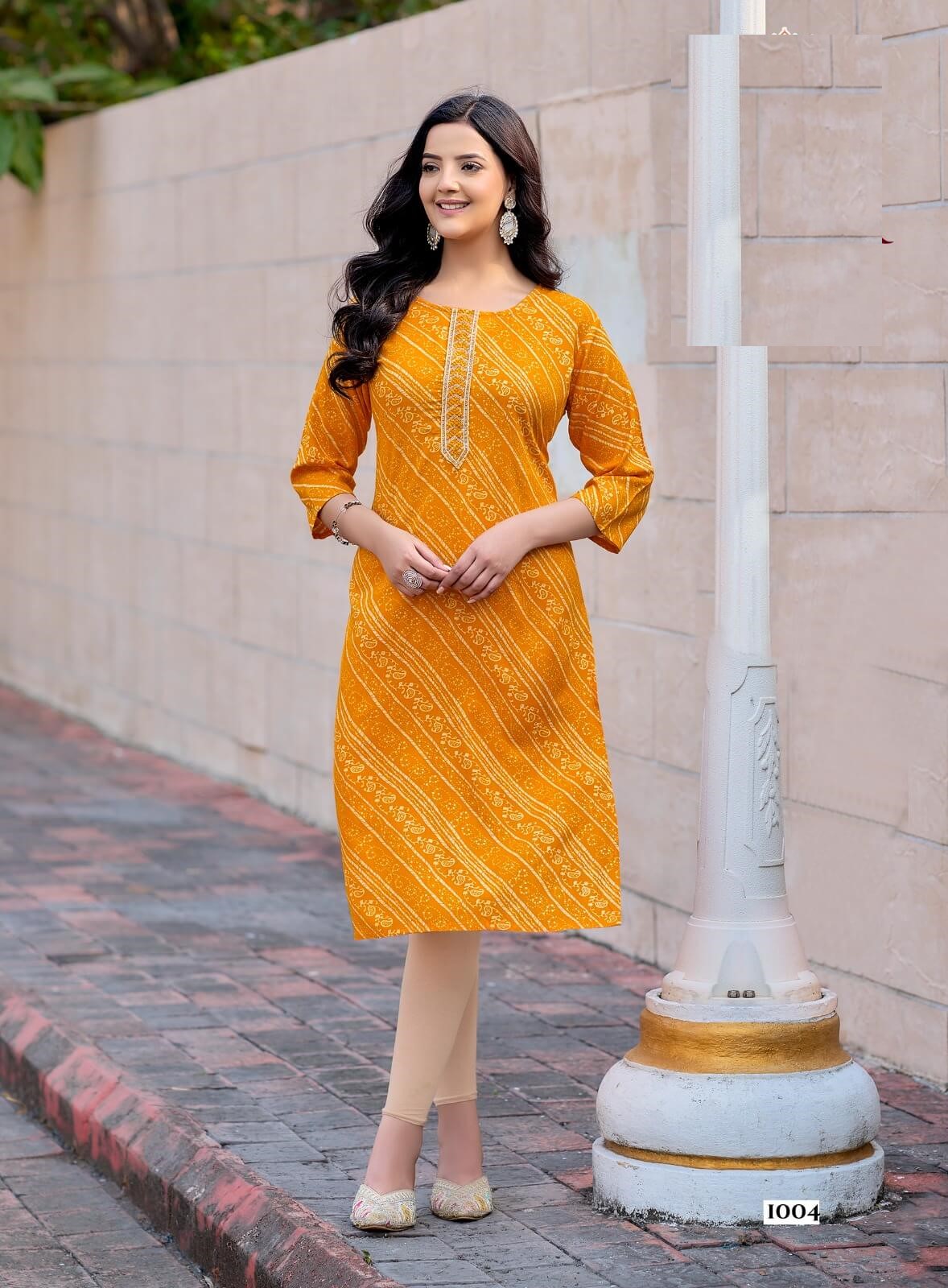 Casual Wear Mal Cotton Summer Kurtis 1001
