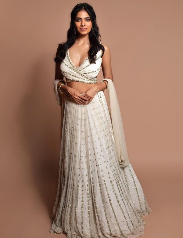 Serene Off White All Over Heavy Embroidery & Sequins Work Wedding Lehenga E-027