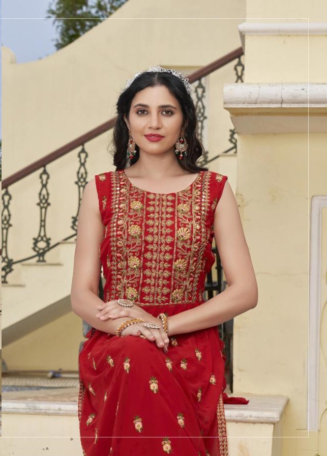 Pure Georgette Kurti Palazzo Sets 1002 - Image 2