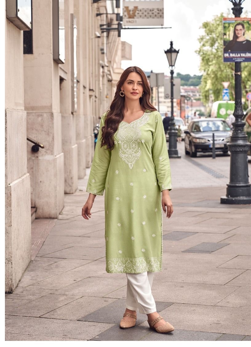 Stylish Lucknowi Kurta Sets For Office And Casual Wear 1142