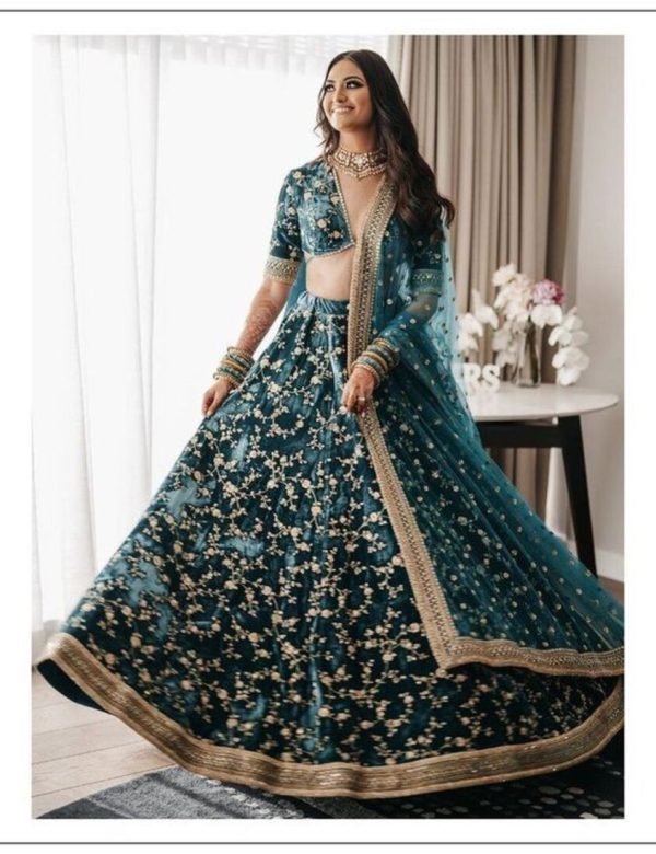 Pure Velvet Wedding Lehenga 243
