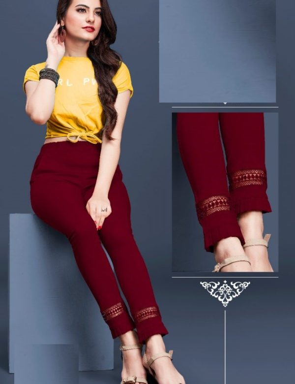 Maroon Cotton Pants 09