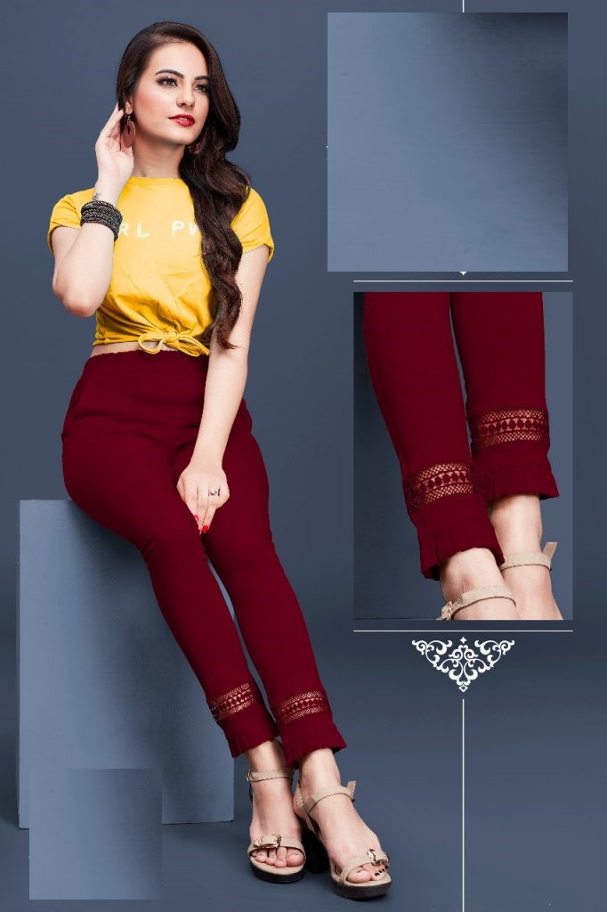 Maroon Cotton Pants 09