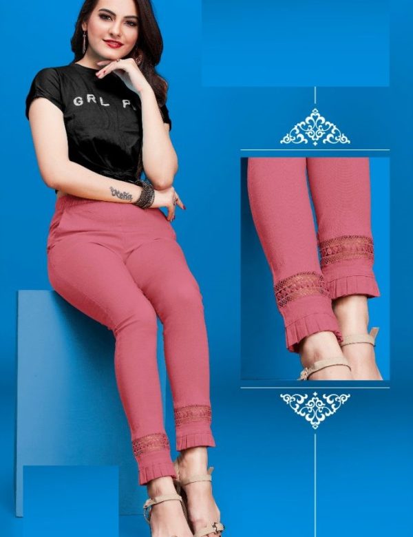 Rose Pink Cotton Pants 08