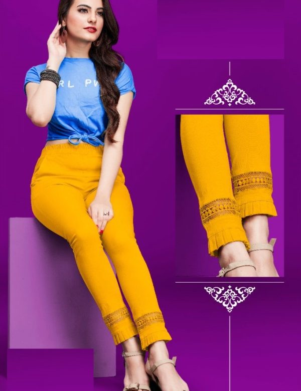 Yellow Cotton Pants 07