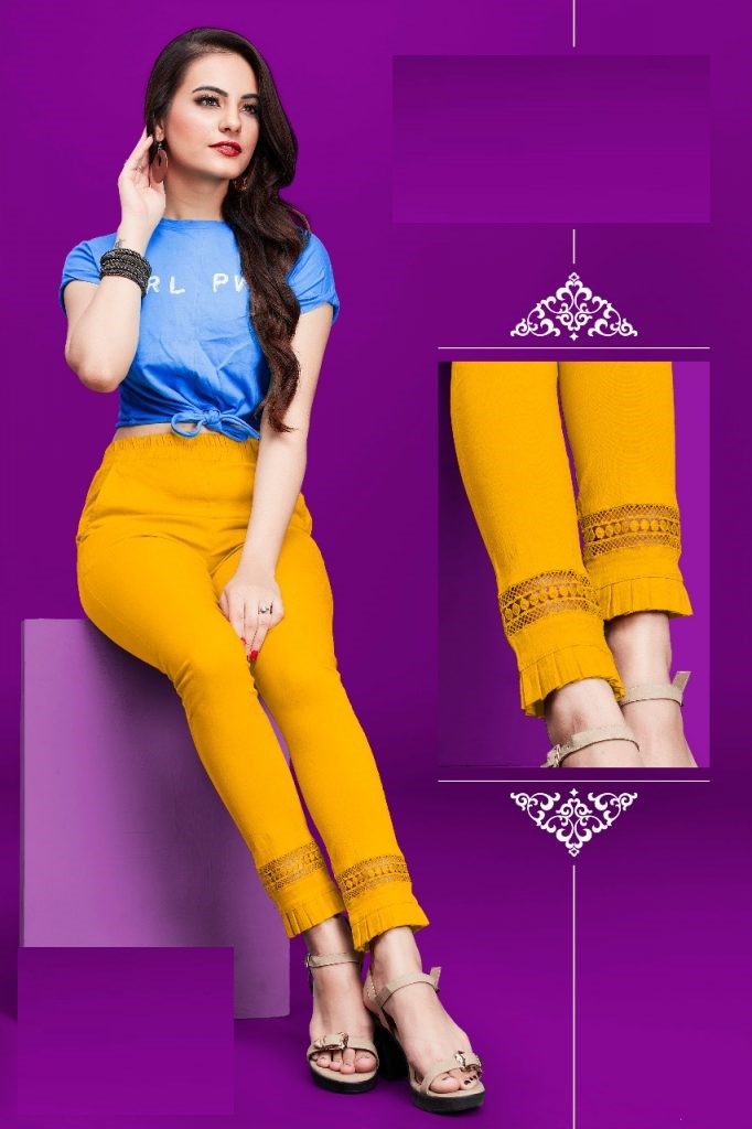 Yellow Cotton Pants 07
