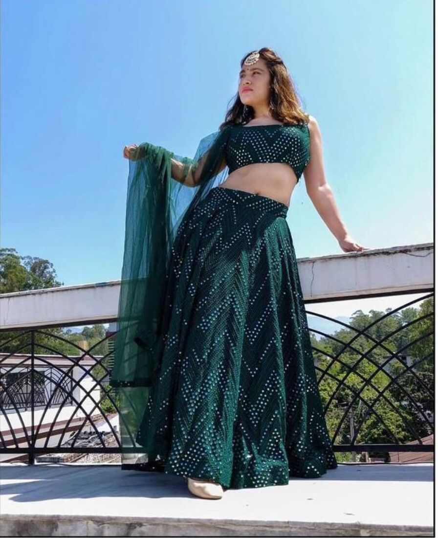 Green Wedding Lehenga Choli, Green Wedding Lehengas and Green Ghagra  Chaniya Cholis Online Shopping | Page 10