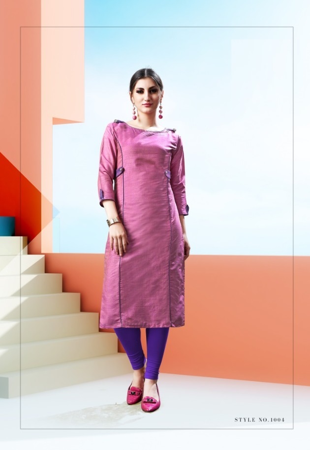 Rainbow Silk Kurtis 1004 - Aarshi Fashions